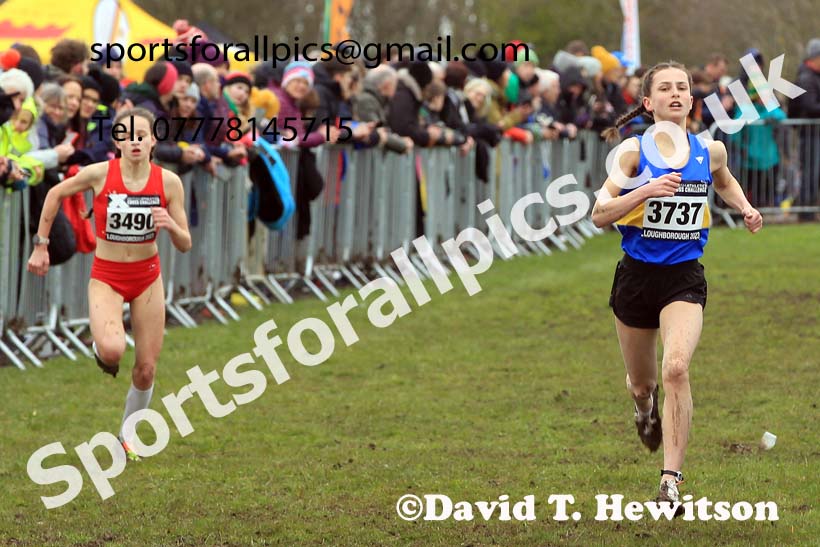 Girls Under-15s 2023 UK CAU Inter Counties Cross Country Champs, Prestwold Hall, Loughborough. Photo: David T. Hewitson/Sports for All Pics